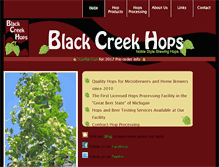 Tablet Screenshot of blackcreekhops.com